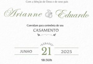 Eu vou Fazer convite digital interativo