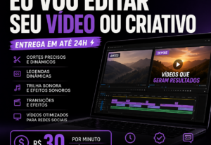 Eu vou editar seu video ou criativo em até 24 horas