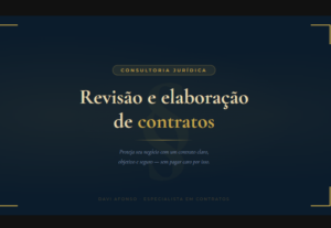 Eu vou revisar ou elaborar seu contrato simples com seguranç...