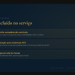 Eu vou reescrever seu currículo para triagem de RH e IA.