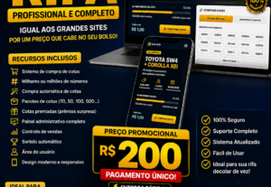 Eu vou criar site de rifa PROFISSIONAL