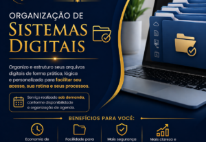 Eu vou fazer organização de sistemas e arquivos digitais