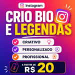Eu vou Criar bio e legenda para Instagram