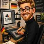 Eu vou criar designs criativos como criador visual