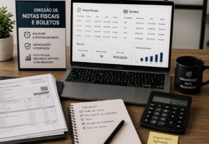 Eu vou emitir notas fiscais e boletos e enviar aos clientes