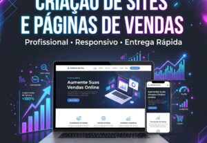 Eu vou criar um site profissional ou página de vendas modern...