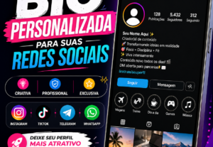 Eu vou fazer uma bio criativa para seu perfil em redes socia...