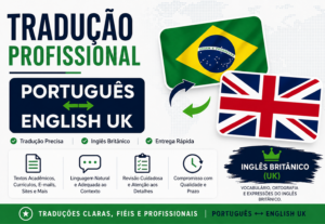 Eu vou Traduzir português para inglês britânico e vice versa