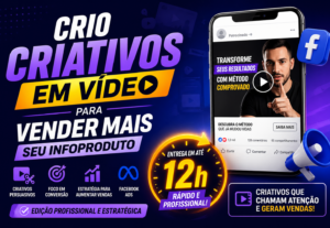Eu vou fazer criativos de vídeo para lowticket, entrego em 1...