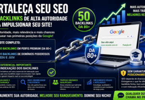 Eu vou criar 50+ Backlinks Alta Autoridade DA 80+
