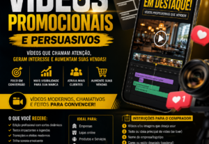 Eu vou Fazer Vídeos profissionais pra sua empresa