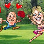 Eu vou fazer a caricatura do casal