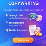 Eu vou fazer tradução e copywrite