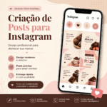 Eu vou criar posts profissionais para seu Instagram