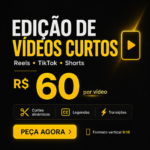 Eu vou editar seu vídeos curtos para Reels, TikTok e Shorts
