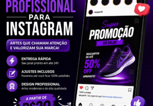Eu vou Fazer post para Instagram com entrega rápida