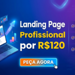 Eu vou Criar sua Landing Page Profissional por 120 reais.