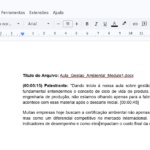 Eu vou transcrever até 15 minutos de áudio ou vídeo.