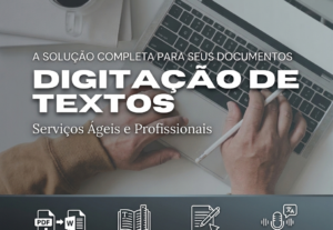 Eu vou fazer pdf/word, descrição de áudio, digitação docs