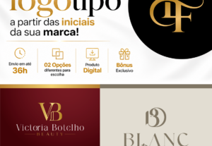 Eu vou Criar seu Logotipo estilo Monograma / Iniciais