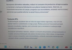 Eu vou traduzir seu texto para o espanhol ou português