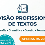 Eu vou revisar e corrigir o seu texto com perfeição