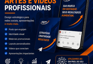 Eu vou fazer sua Identidade Visual, Criação de Artes e Vídeo...