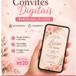 Eu vou fazer Convites e artes digitais personalizados