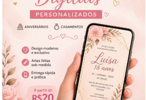 Eu vou fazer Convites e artes digitais personalizados