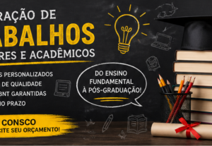 Eu vou produzir trabalhos acadêmicos e escolares.