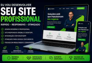 Eu vou fazer seu site profissional com integração de WhatsAp...