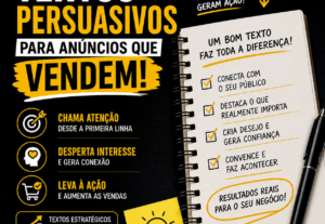 Eu vou fazer 5 textos persuasivos para anúncios que vendem
