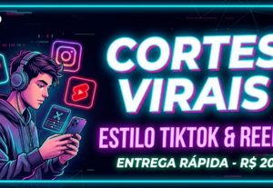 Eu vou legendar 2 vídeos para Reels ou TikTok