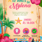 Eu vou fazer Publicidade e convites de aniversário e entre o...