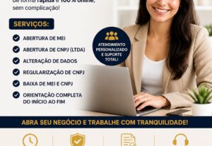 Eu vou abrir ou regularizar seu MEI rápido e sem burocracia