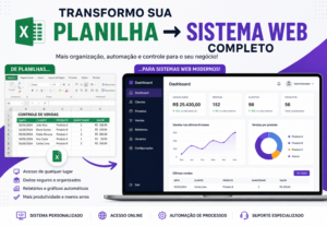 Eu vou Transformar sua planilha em um sistema web profission...