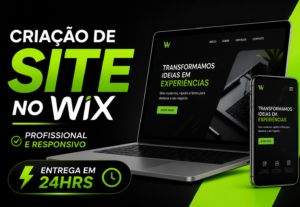 Eu vou Fazer site profissional  no Wix que converte clientes...