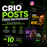 Eu vou criar posts profissionais para Instagram com qualidad...