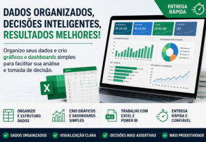 Eu vou Criar gráficos e dashboards simples e estruturo dados