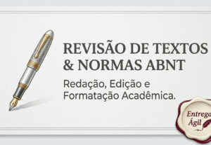 Eu vou escrever, revisar ou formatar seus textos e redações.
