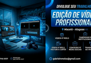 Eu vou Editar seu vídeo em 2 dias