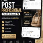 Eu vou Criar posts profissional para loja