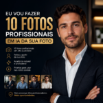Eu vou fazer 10 fotos profissionais em IA da sua foto