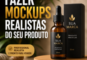 Eu vou fazer 10 mockups realistas do seu produto
