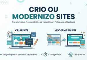 Eu vou criar ou modernizar o visual do seu site e Landing Pa...