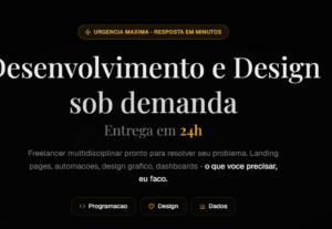 Eu vou te dar soluções em Design, Programação e Análise