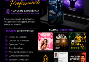 Eu vou criar flyer profissional para culto, esporte e evento...