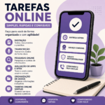 Eu vou ajudar com tarefas online simples pelo celular