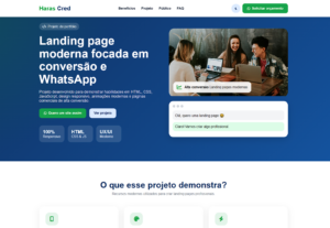 Eu vou Criar site com Landing Page Moderna e Responsiva
