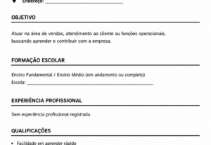 Eu vou fazer Currículo de trabalho para adultos e jovens apr...
